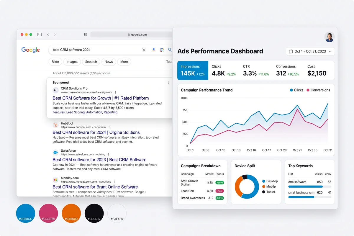 Google Ads at Media Giant Design